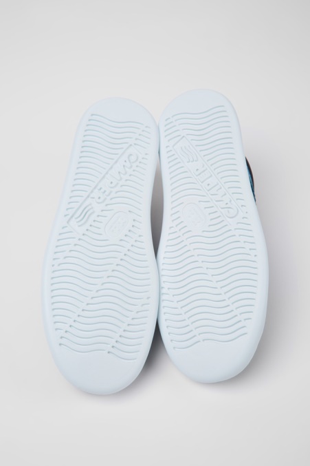 Runner Blaue Ledersneaker Für Herren Camper De Neu Eingetroffen