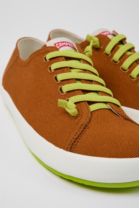 Peu Rambla Braune Textilsneaker Für Herren Camper De Neu Eingetroffen