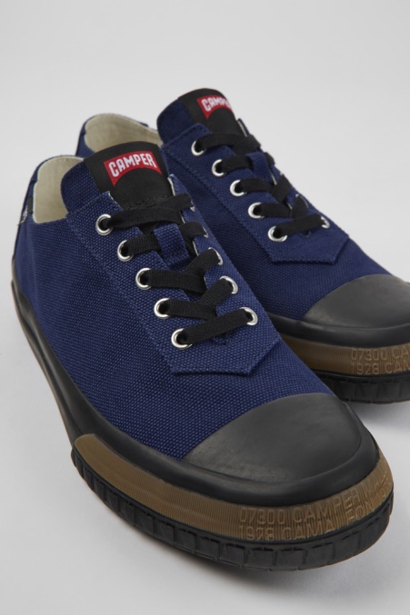 Camaleonblaue Sneaker Aus Recycelter Baumwolle Für Herren Camper De Neu Eingetroffen