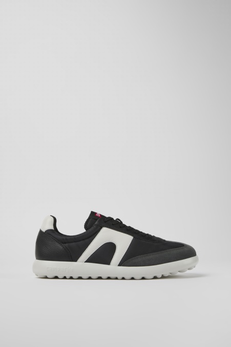 Camper De Design Pelotas Xlite Weiß-schwarze Sneaker Aus Textil Und Leder Für Herren