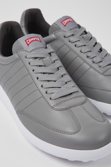 Camper De Design Pelotas Xlite Graue Ledersneaker Für Herren