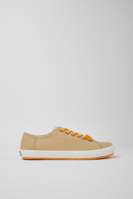 Peu Rambla Beige Textilsneaker Für Herren Camper De Neu Eingetroffen