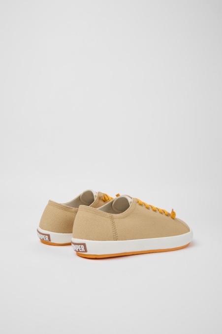 Peu Rambla Beige Textilsneaker Für Herren Camper De Neu Eingetroffen