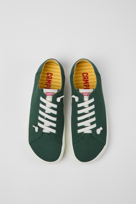 Design Peu Rambla Grüne Textilsneaker Für Herren Camper De