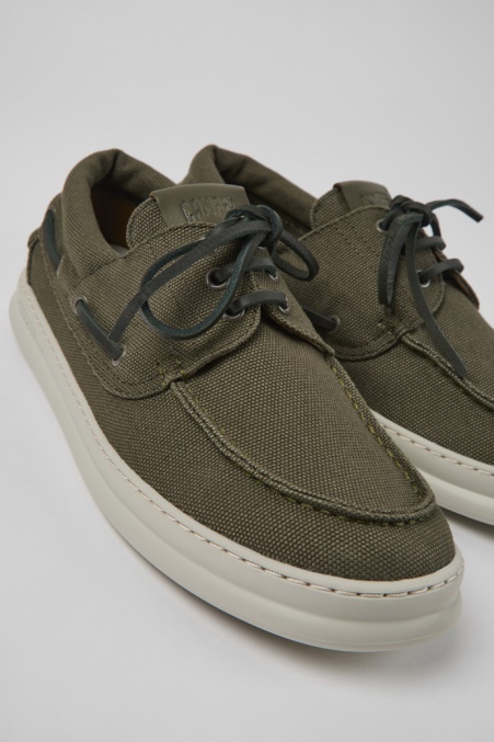Camper De Design Runner Grüne Textilsneaker Für Herren