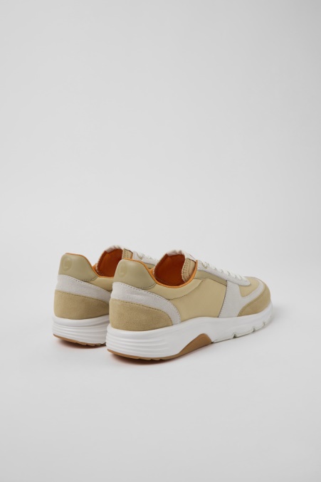 Design Drift Beige-weiße Nubuk-turnschuhe Für Herren Camper De