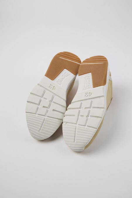 Design Drift Beige-weiße Nubuk-turnschuhe Für Herren Camper De