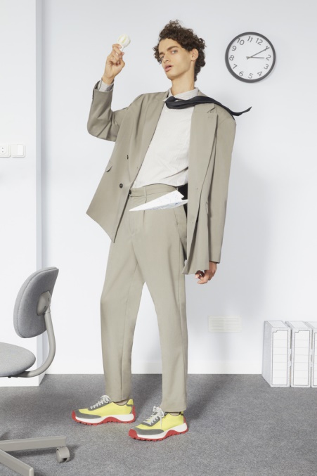 Camper De Design Drift Trail Vibram Mehrfarbige Textil- Und Nubukturnschuhe Für Herren