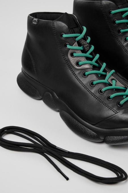 Karst Schwarze Ledersneaker Für Herren Camper De Neu Eingetroffen