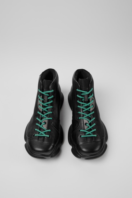 Karst Schwarze Ledersneaker Für Herren Camper De Neu Eingetroffen