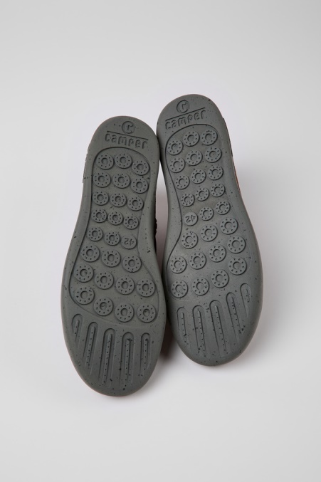 Camper De Design Peu Touring Braune Und Schwarze Turnschuhe Aus Recycelter Wolle Für Herren