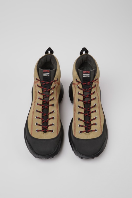 Design Crclr Gore-tex Beige Nubuk- Und Textilstiefeletten Für Herren Camper De