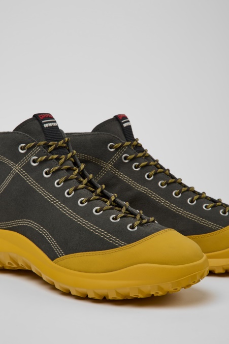 Design Crclr Gore-tex Grau-gelbe Nubuk-stiefeletten Für Herren Camper De