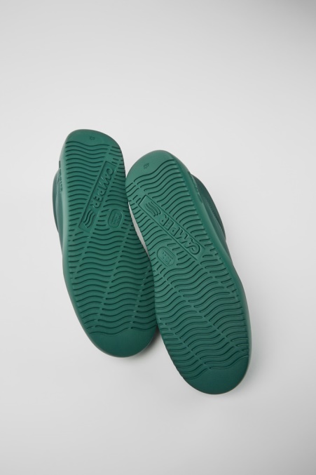 Exklusive Camper De Runner K21 Grüne Ledersneaker Für Herren