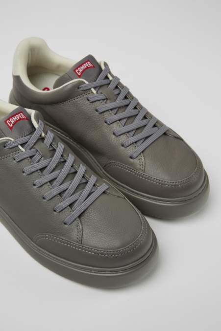 Camper De Design Runner K21 Graue Ledersneaker Für Herren