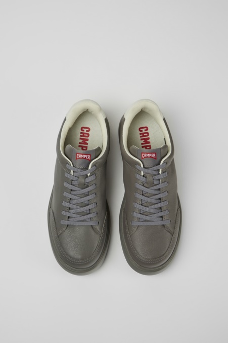 Camper De Design Runner K21 Graue Ledersneaker Für Herren