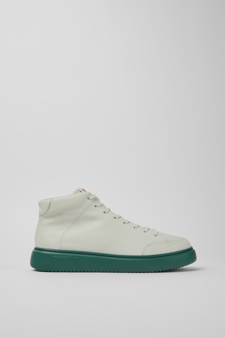 Exklusive Camper De Runner K21 Weiße Ungefärbte Ledersneaker Für Herren