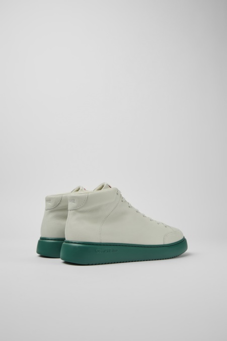 Exklusive Camper De Runner K21 Weiße Ungefärbte Ledersneaker Für Herren