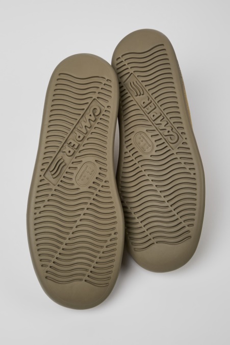 Camper De Design Runner Beige Leder- Und Nubukturnschuhe Für Herren