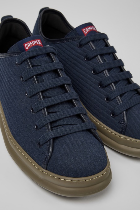 Runner Blaue Sneaker Aus Leder Und Nubukleder Für Herren Exklusiv Camper De