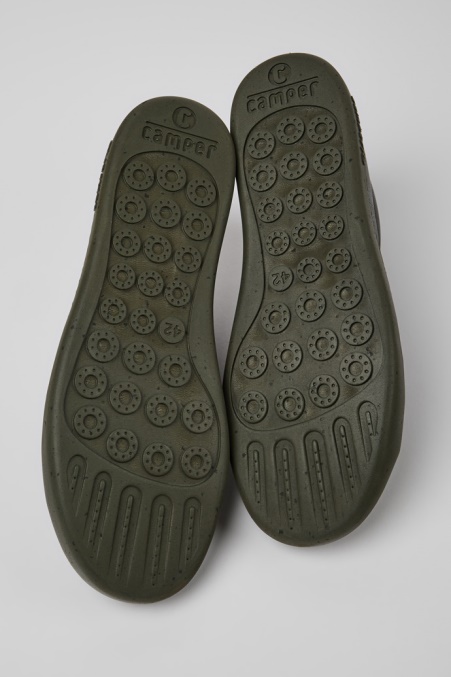 Peu Touring Graue Ledersneaker Für Herren Camper De Neu Eingetroffen