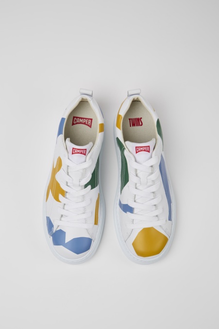 Twins Mehrfarbig Bedruckte Ledersneaker Für Herren Exklusiv Camper De