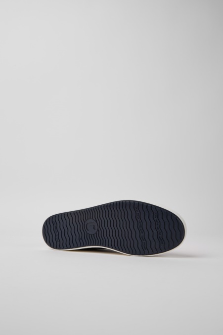 Exklusiver Camper De Imar Sneaker Aus Blauem Leder Und Recycelter Baumwolle Für Herren