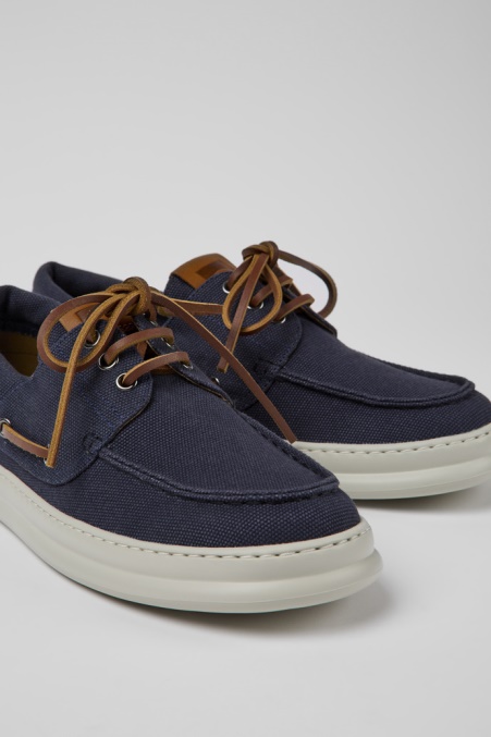 Camper De Design Runner Blau Schuhe Aus Recycelter Baumwolle Für Herren