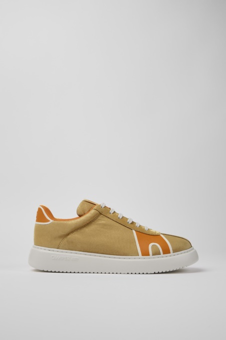 Camper De Runner K21 Braun Orange Und Beige Turnschuhe Für Herren Neu Eingetroffen