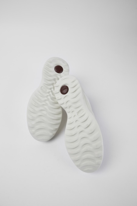 Design Twins Schnürschuhe Aus Cremefarbenem Und Weißem Leder Camper De