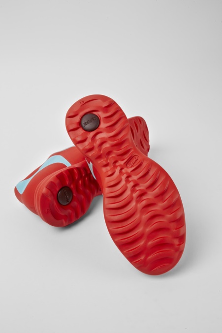 Twins Rot-türkisfarbene Schnürsneaker Aus Leder Exklusiv Camper De