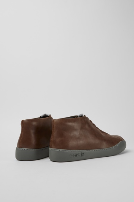 Peu Touring Braun Leder Herren Sneaker Exklusiv Camper De