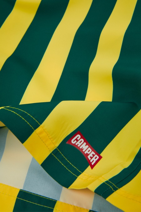 Design Badeshorts Recyceltes Haustier Gestreifte Badeshorts Camper De