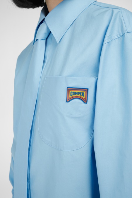 Camper De Design Hemd Blau Unisex Hemd