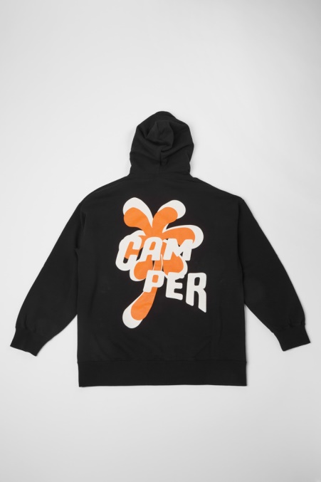 Hoodie Schwarz Und Orange Bedruckter Unisex Hoodie Camper De Neu Eingetroffen