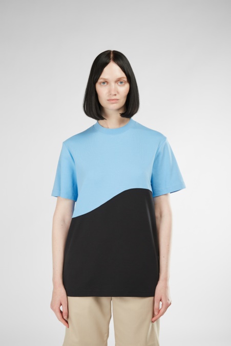 Camper De Design T-shirt Blau-schwarzes Unisex-t-shirt