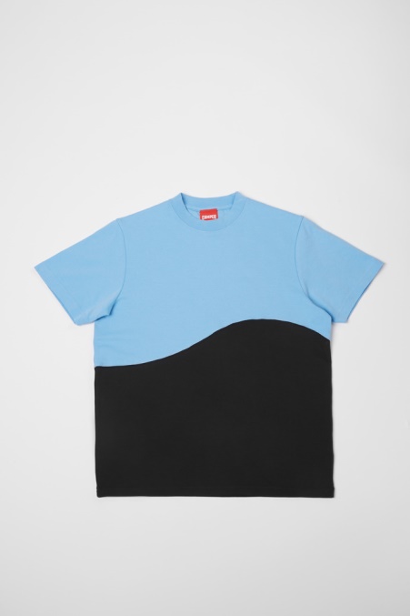 Camper De Design T-shirt Blau-schwarzes Unisex-t-shirt