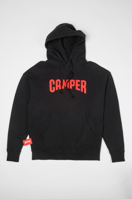 Hoodie Schwarzer Hoodie Mit Camper De Logo