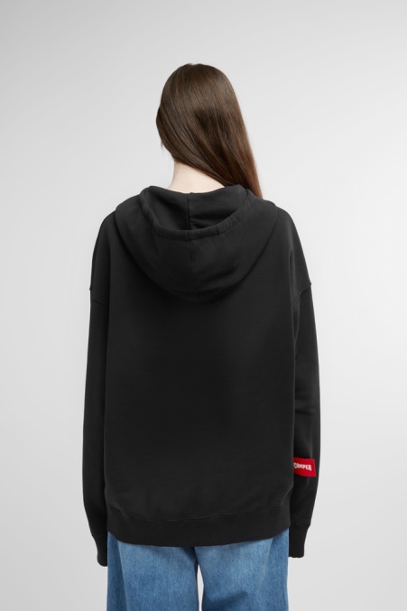 Hoodie Schwarzer Hoodie Mit Camper De Logo