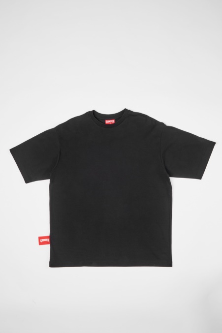 Exklusives Camper De T-shirt Schwarzes T-shirt Mit Pferdeprint Auf Der Rückseite