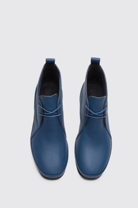 Exklusiver Camper De Alright Blauer Schnürstiefelette Für Damen