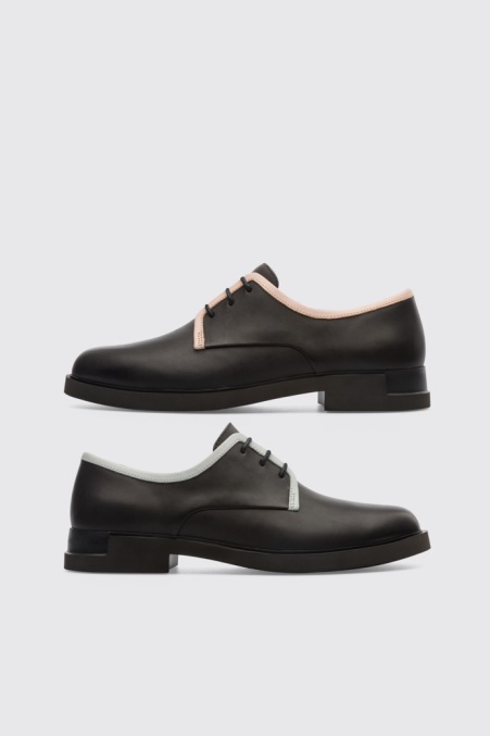 Exklusiver Camper De Twins Twins-schnürschuh In Schwarz Für Damen