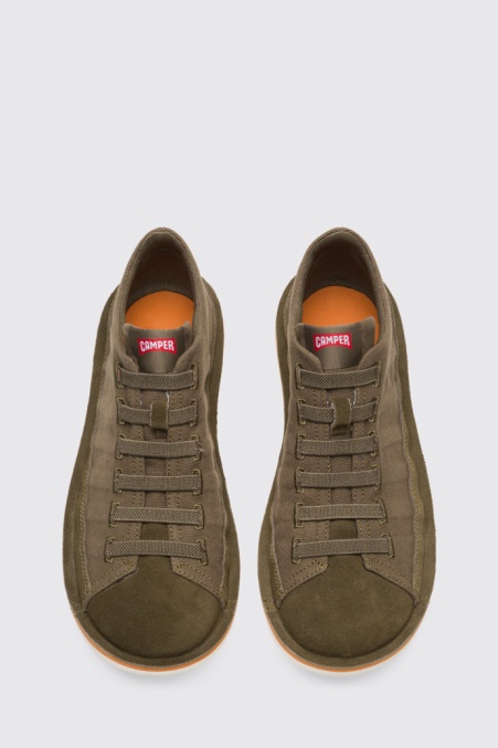 Exklusive Camper De Beetle Herren-sneakers In Grün