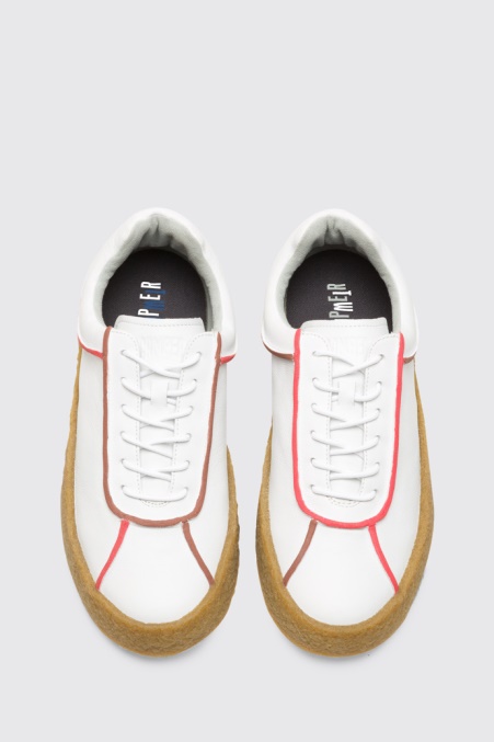 Camper De Twins Herrenschnürschuh Weiß Neu Eingetroffen