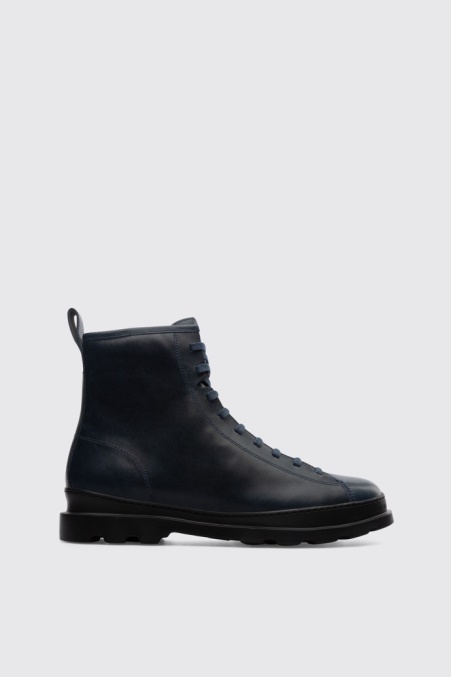 Design Brutus Blauer Mittelhoher Schnürstiefel Für Herren Camper De