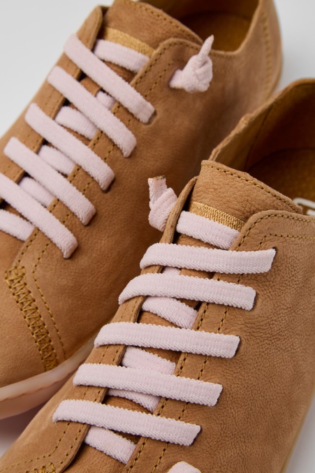 Exklusive Camper De Peu Braune Lederschuhe Für Damen