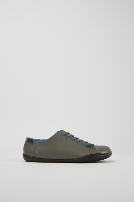 Camper De Design Peu Graue Lederschuhe Für Damen