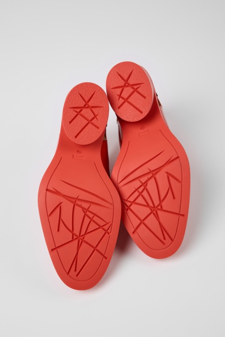 Exklusive Camper De Bonnie Pumps Aus Rotem Leder Für Damen