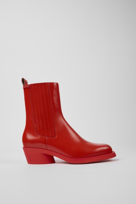 Design Bonnie Rote Lederstiefel Für Damen Camper De