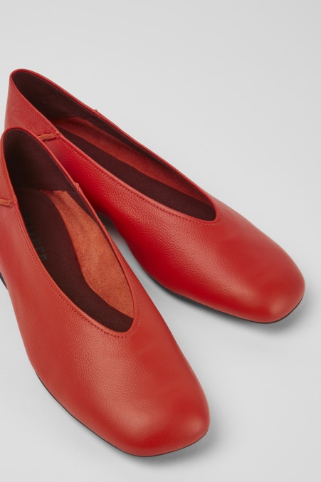 Design Casi Myra Rote Ballerinas Für Damen Camper De